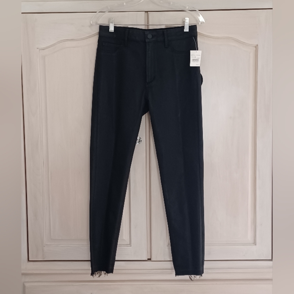 Black Coated Ankle Jeans